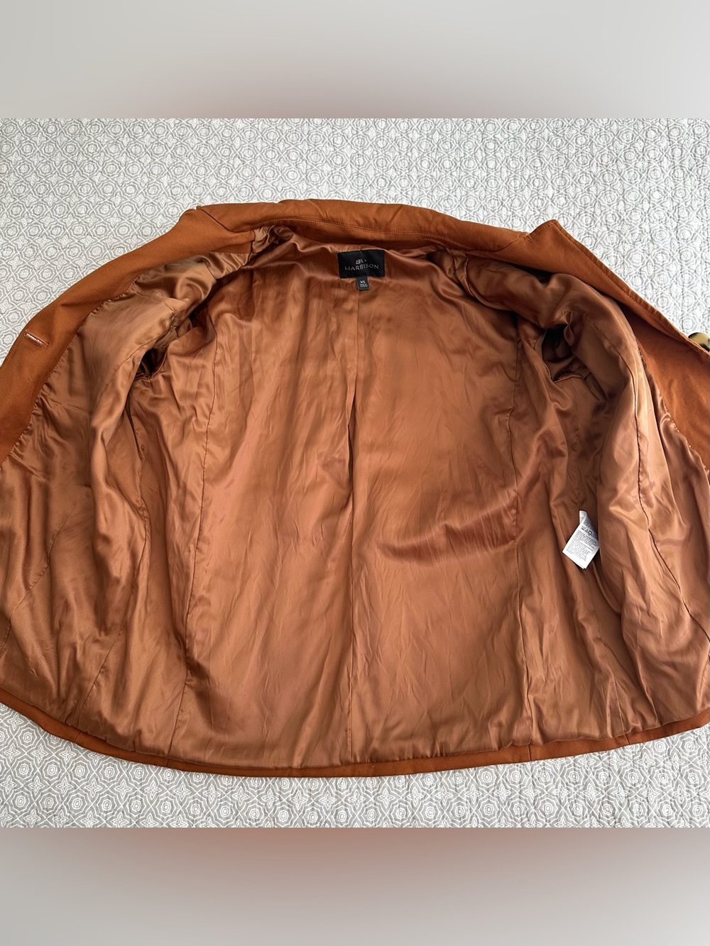 Banana Republic x Harbison Safari Belted Utility Jacket Rust Brown Oversized XS - Picture 12 of 15